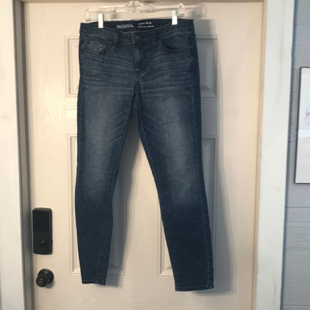 Polka Dot Skinny Jeans